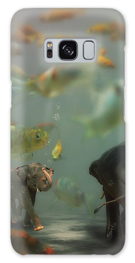 Elephant Galaxy Case featuring the photograph Mornin' by Martine Roch