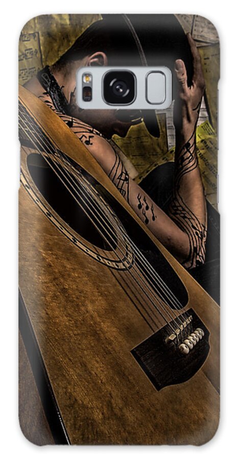 Guitar Galaxy Case featuring the photograph Music Man #1 by Daiana Sioui