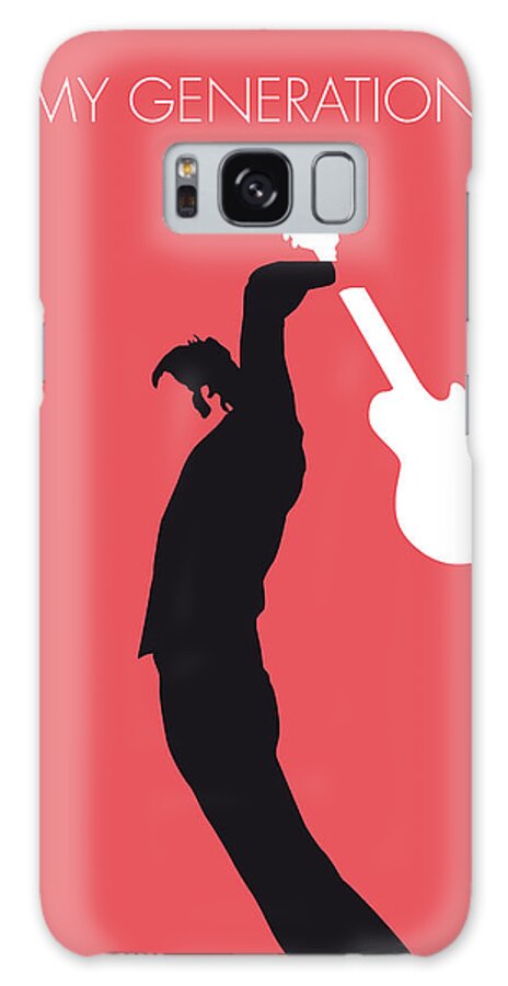 The Galaxy Case featuring the digital art No002 MY THE WHO Minimal Music poster by Chungkong Art