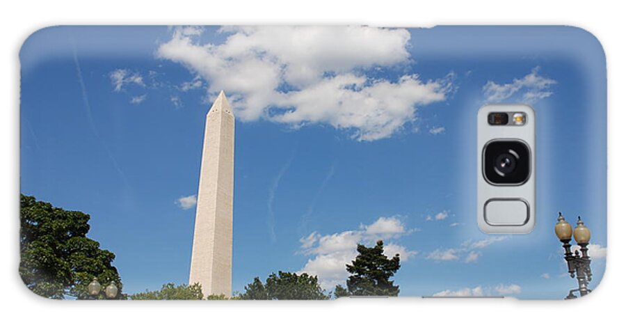Washington Galaxy Case featuring the photograph Obelisk Rises Into the Clouds #3 by Kenny Glover