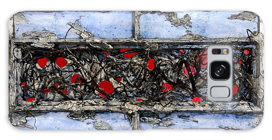 Vines Galaxy Case featuring the mixed media Old Window by Christopher Schranck