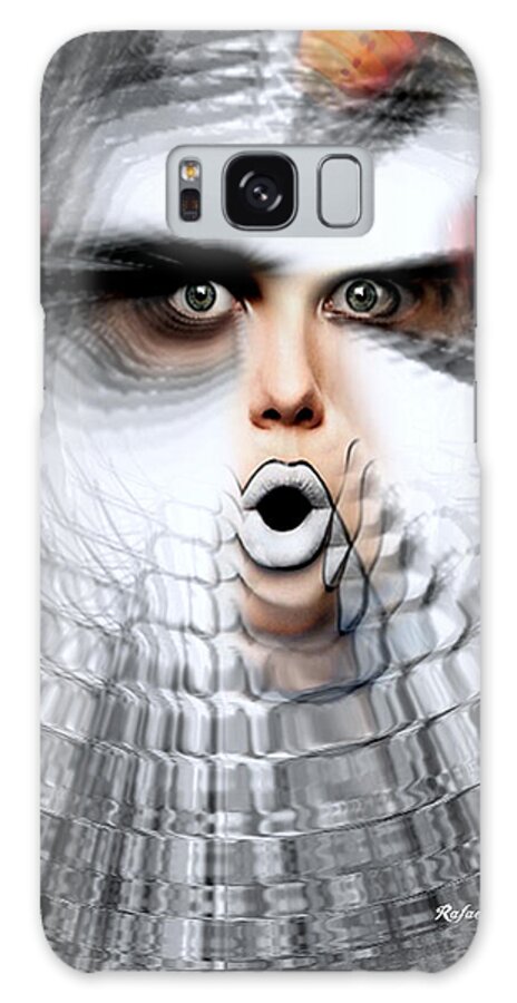 Omg Galaxy Case featuring the painting OMG by Rafael Salazar