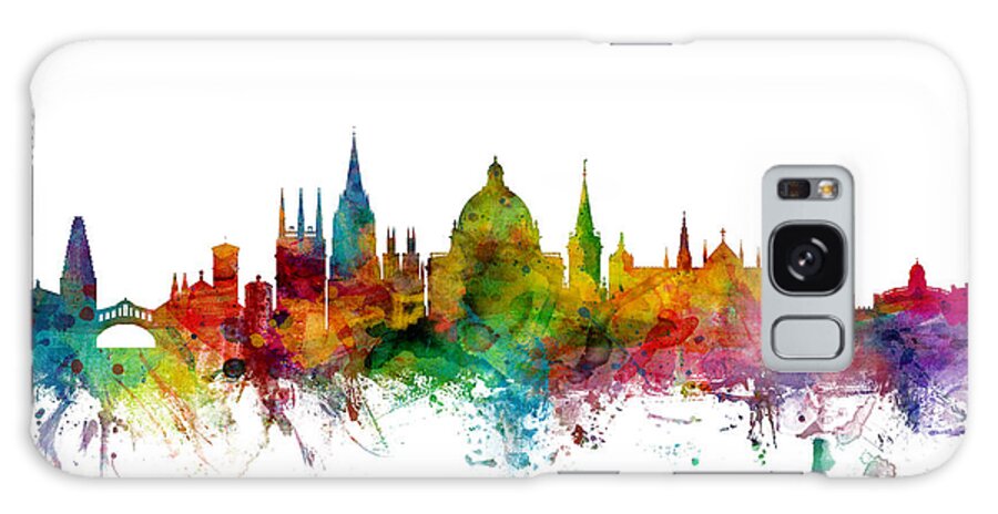 City Galaxy Case featuring the digital art Oxford England Skyline #1 by Michael Tompsett