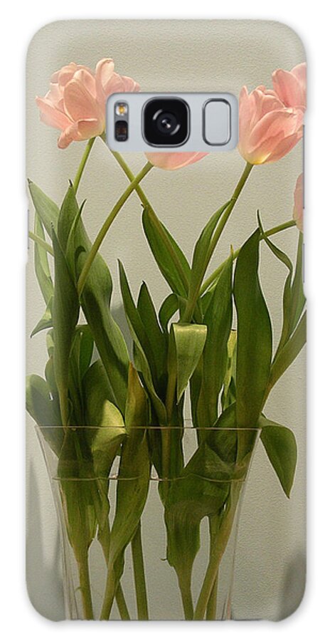 Tulips Galaxy S8 Case featuring the photograph Pink Tulips #1 by Karen Nicholson