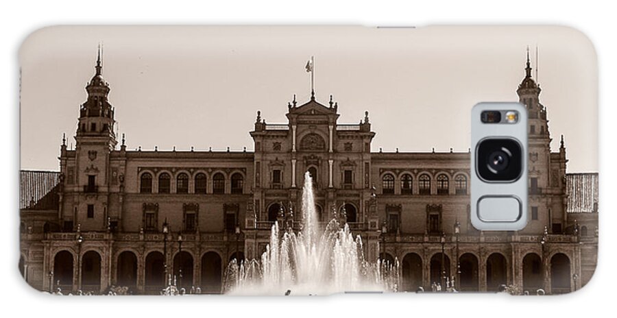 Seville Galaxy Case featuring the photograph Plaza de Espana by AM FineArtPrints