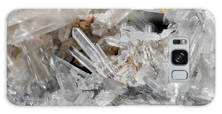 Quartz Galaxy Case featuring the photograph Quartz Crystals #1 by Pascal Goetgheluck/science Photo Library