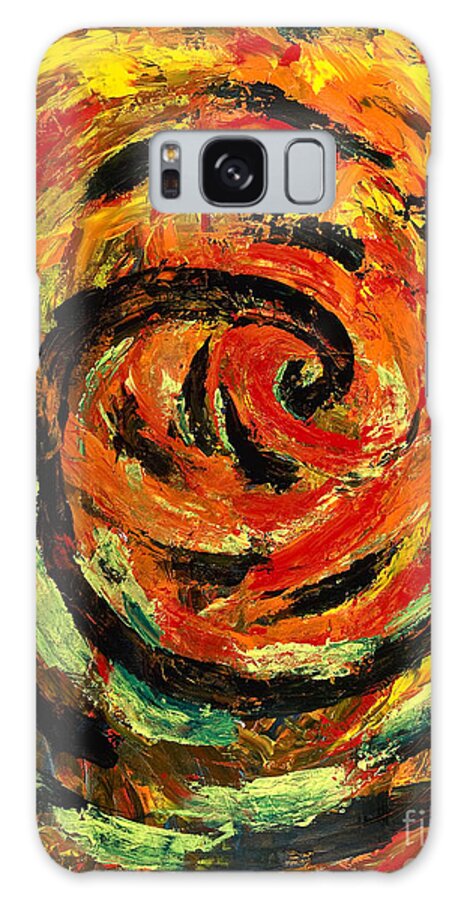 Mood Galaxy S8 Case featuring the painting Rapid Cycling by Walt Brodis