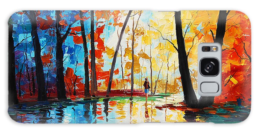 Fall Galaxy Case featuring the painting Reflections #1 by Graham Gercken