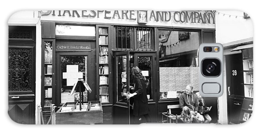 Paris Galaxy Case featuring the photograph Shakespeare and Company Bookstore in Paris France #1 by Rick Rosenshein