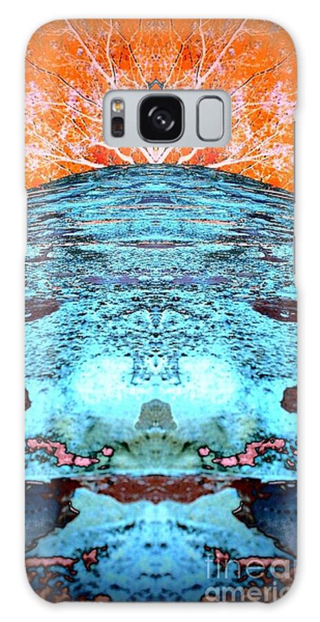 Abstract Galaxy Case featuring the photograph Silo Abstract #1 by Karen Newell