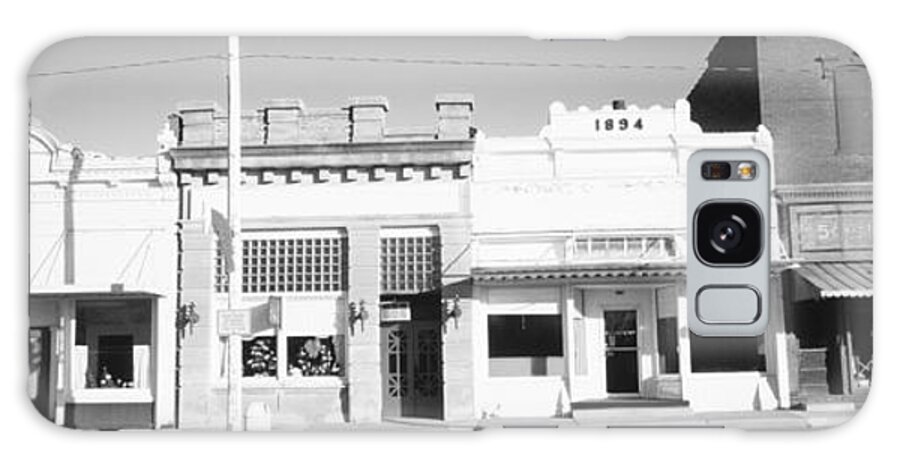 Photography Galaxy Case featuring the photograph Store Fronts, Main Street, Small Town #1 by Panoramic Images