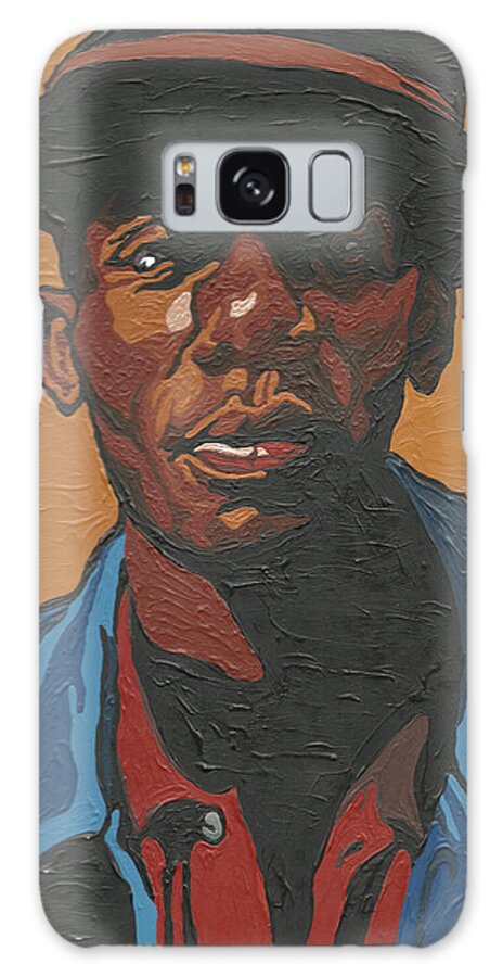 Mos Def Galaxy Case featuring the painting The Most Beautiful Boogie Man #1 by Rachel Natalie Rawlins