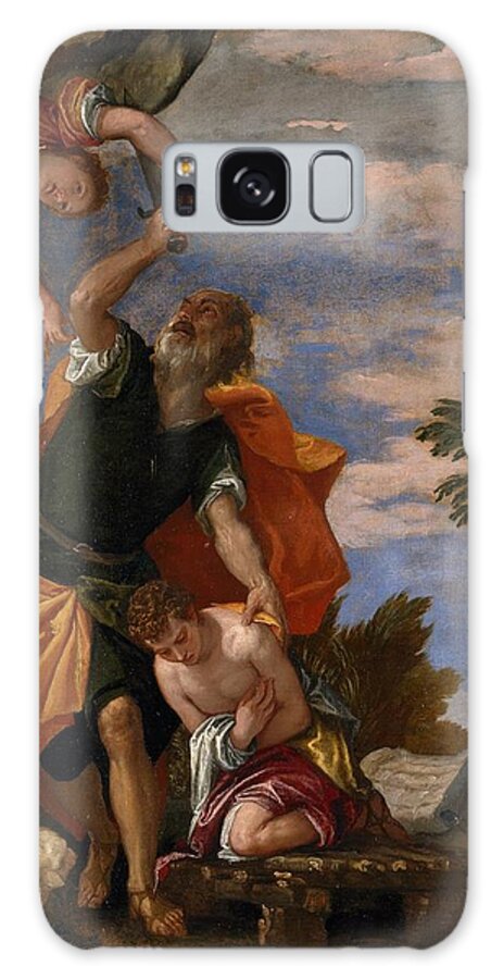 1586 Galaxy Case featuring the painting The Sacrifice of Isaac #1 by Paolo Veronese