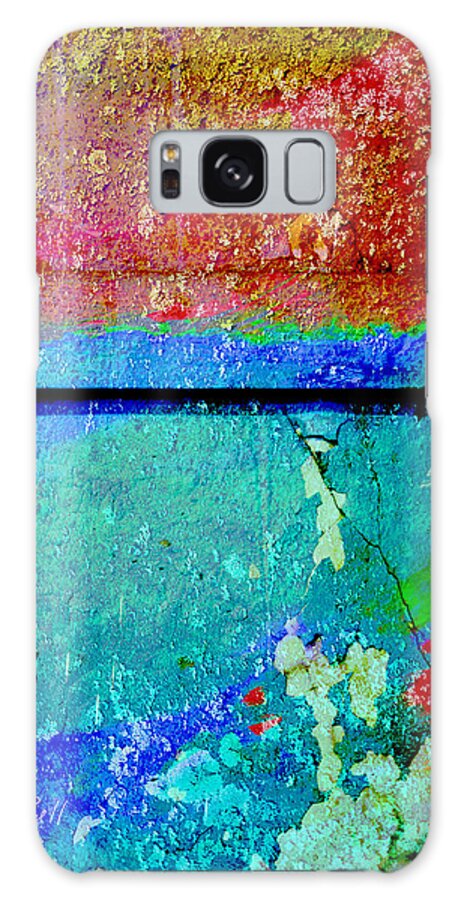Abstract Galaxy S8 Case featuring the photograph The Wall abstract photograph #1 by Ann Powell