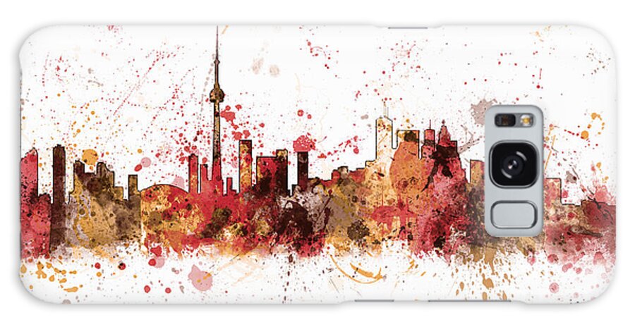 Toronto Galaxy Case featuring the digital art Toronto Canada Skyline #1 by Michael Tompsett