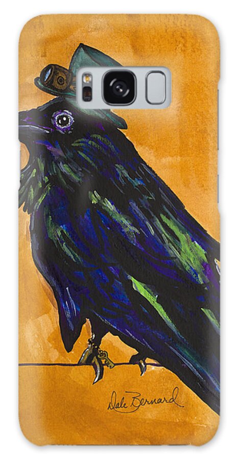Raven Galaxy Case featuring the painting Uncommon Raven Love 4 #1 by Dale Bernard