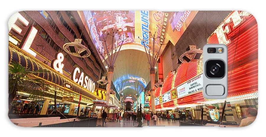 America Galaxy Case featuring the photograph USA, Nevada Fremont Street Experience #1 by Michael Defreitas