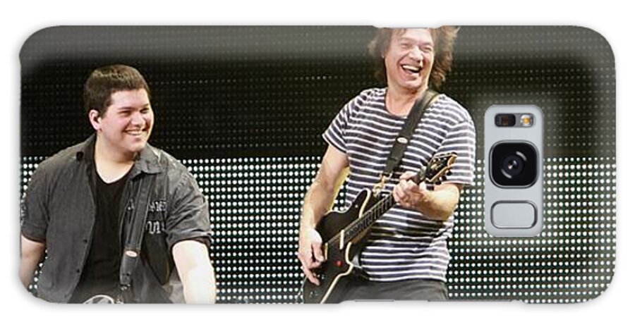 Van Halen Galaxy Case featuring the photograph Wolfgang and Eddie Van Halen #2 by Concert Photos