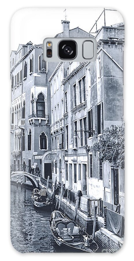 Black & White Galaxy S8 Case featuring the photograph Venice #1 by Art Martinez