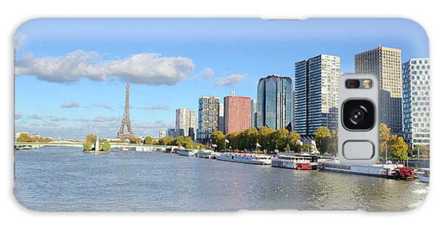 Panoramic Galaxy Case featuring the photograph View Of Paris #1 by Martial Colomb