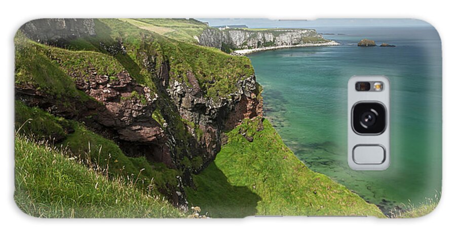 Ballintoy Galaxy Case featuring the photograph White Bay, West Of Ballintoy, Antrim #1 by Carl Bruemmer