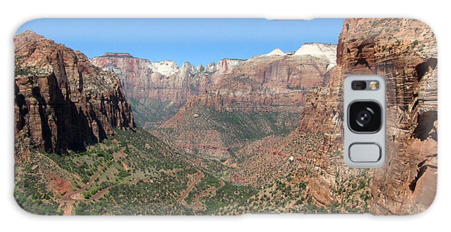 Zion National Park Galaxy Case featuring the photograph Zion Canyon Overlook #1 by Debra Thompson