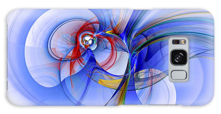 Abstract Art Galaxy Case featuring the digital art 1003 by Lar Matre