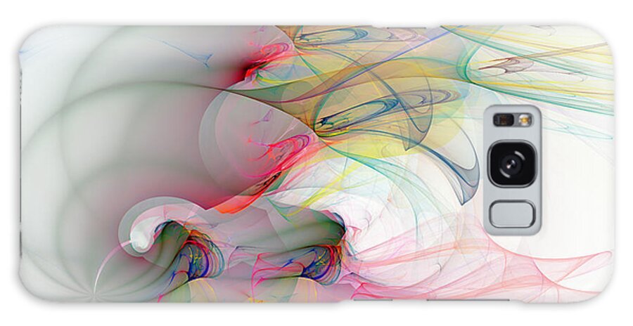 Abstract Art Galaxy Case featuring the digital art 1016 by Lar Matre