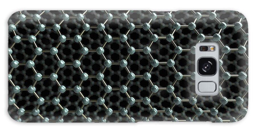 Carbon Nanotube Galaxy Case featuring the photograph Carbon Nanotube #11 by Science Picture Co