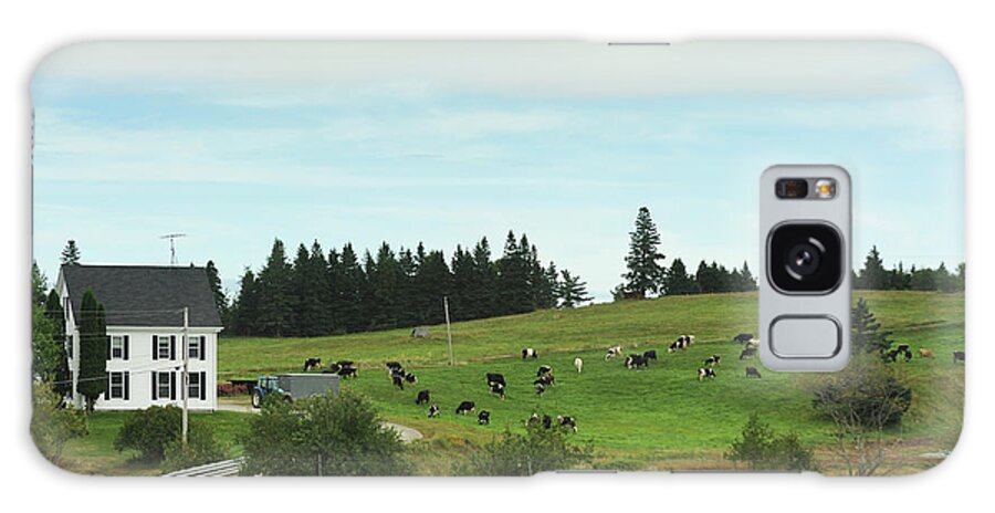 Agriculture Galaxy Case featuring the photograph Daily Life On An Organic Dairy Farm #11 by Brian Fitzgerald