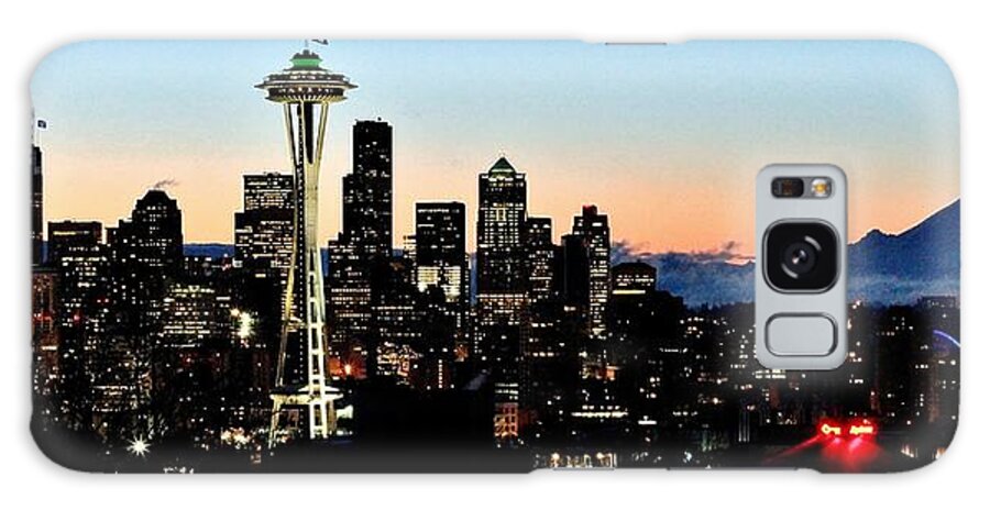 Seattle Galaxy Case featuring the photograph 12th Man Sunrise by Benjamin Yeager