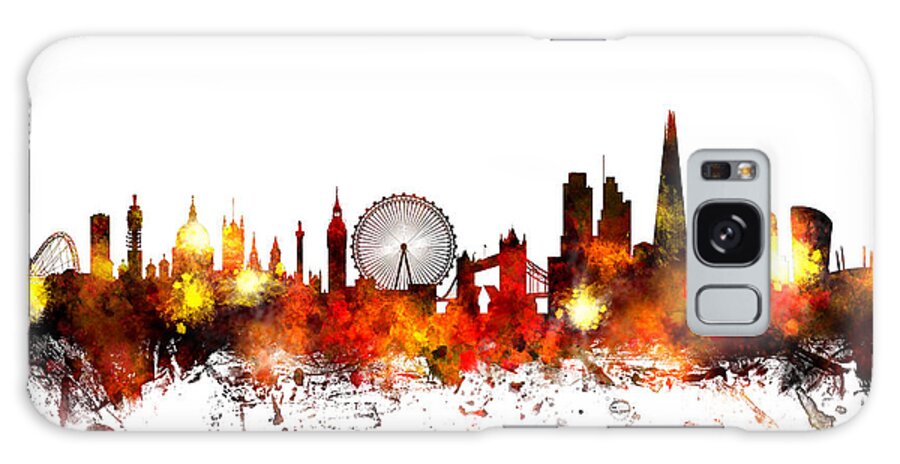 London Galaxy Case featuring the digital art London England Skyline #13 by Michael Tompsett