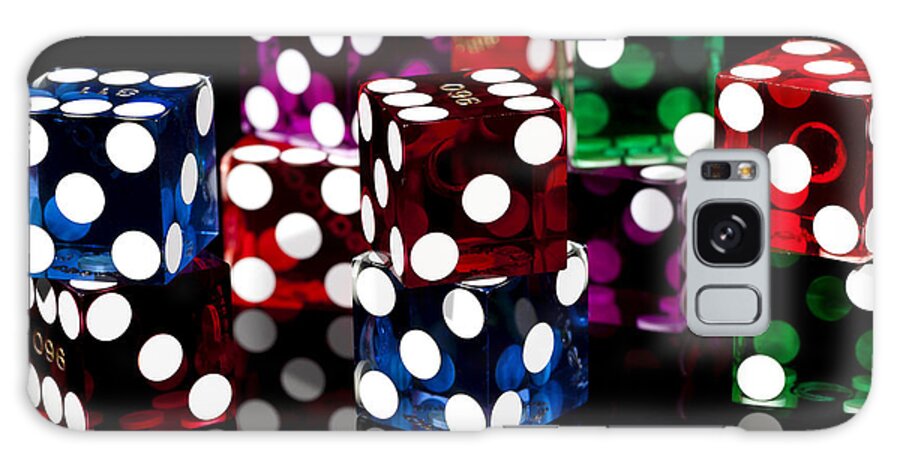 Dice Galaxy Case featuring the photograph Colorful Dice by Raul Rodriguez