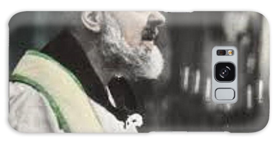 Prayer Galaxy Case featuring the photograph Padre Pio #14 by Archangelus Gallery