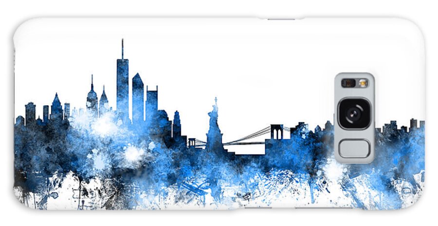 United States Galaxy Case featuring the digital art New York Skyline by Michael Tompsett