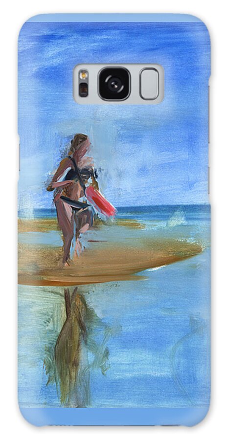 Beach Galaxy Case featuring the painting Untitled #429 by Chris N Rohrbach