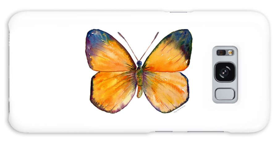 Delias Galaxy Case featuring the painting 19 Delias Aruna Butterfly by Amy Kirkpatrick