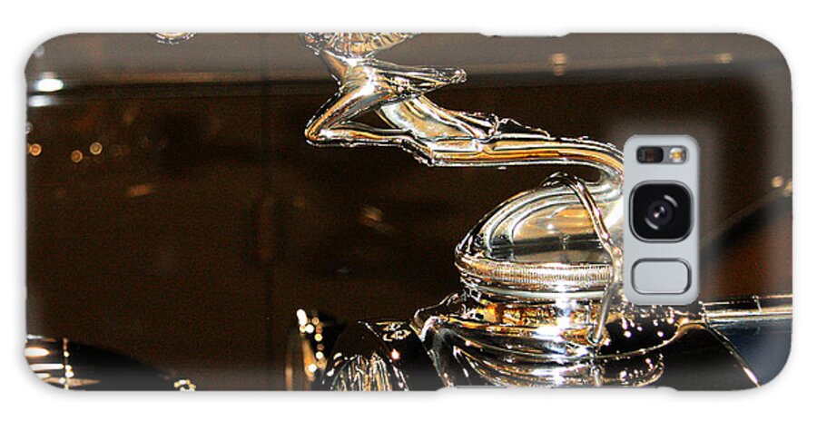 Vintage 1936 Packard Photographs Galaxy Case featuring the photograph 1936 Vintage Packard Car Hood Ornament Fine Art Photography Print by Jerry Cowart