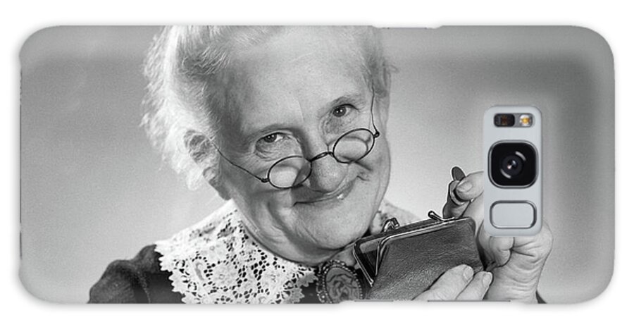Photography Galaxy Case featuring the photograph 1950s Portrait Of Elderly Granny by Vintage Images