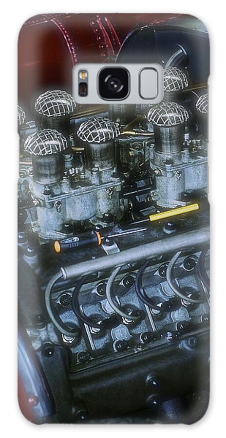 1954 Galaxy Case featuring the photograph 1954 Lancia D50A Engine Block by John Colley