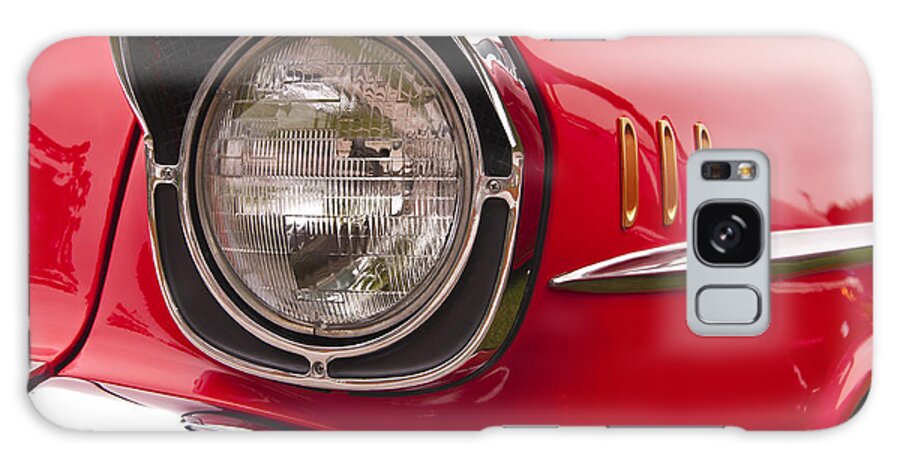 1957 Galaxy Case featuring the photograph 1957 Chevrolet Bel Air Headlight by Glenn Gordon