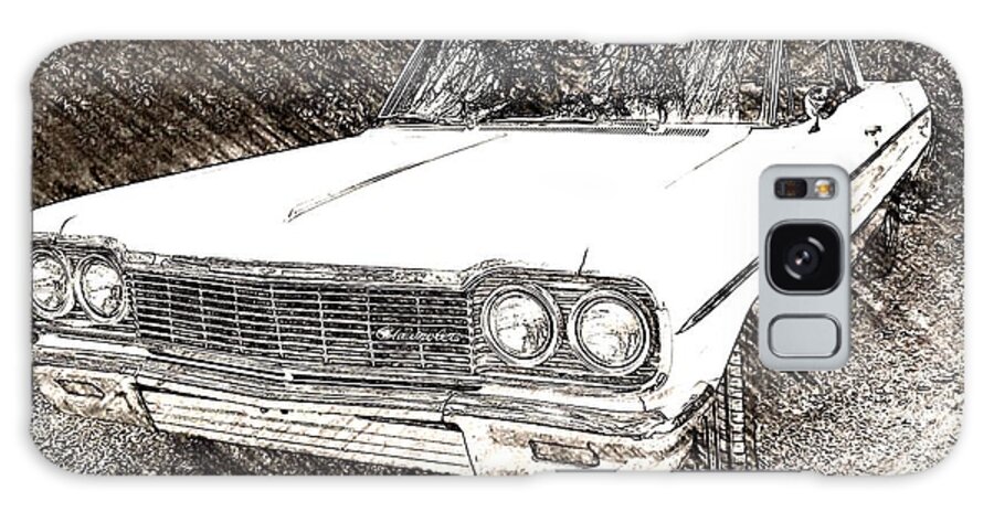 1964 Impala Galaxy Case featuring the digital art 1964 Impala by Morgan Carter