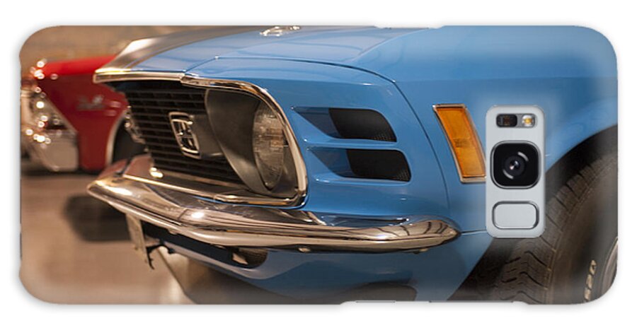 Classic Car Galaxy Case featuring the photograph 1970 Mustang Mach 1 And Other Classics Hidden In a Garage by Todd Aaron