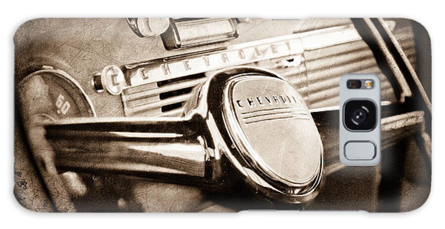 1950 Chevrolet 3100 Pickup Truck Steering Wheel Galaxy Case featuring the photograph 1950 Chevrolet 3100 Pickup Truck Steering Wheel #2 by Jill Reger