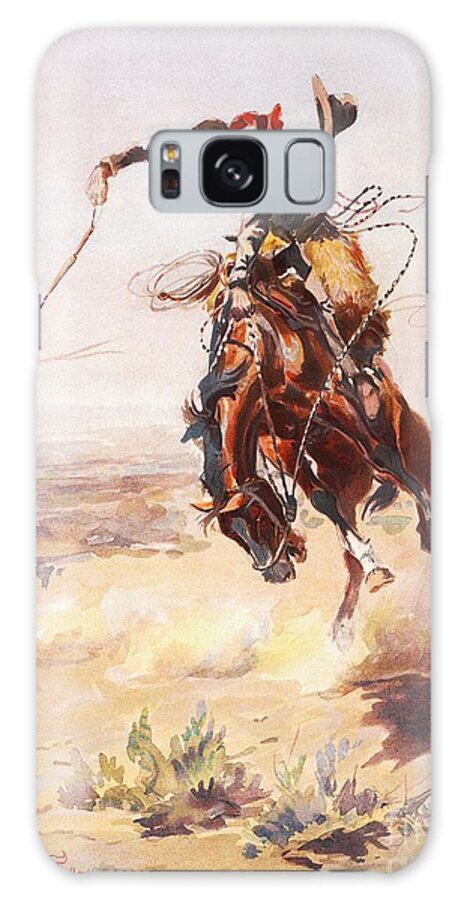 Reproduction Galaxy Case featuring the painting A Bad Hoss by Thea Recuerdo