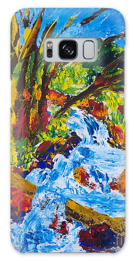 Trees Galaxy Case featuring the painting Burch Creek by Walt Brodis