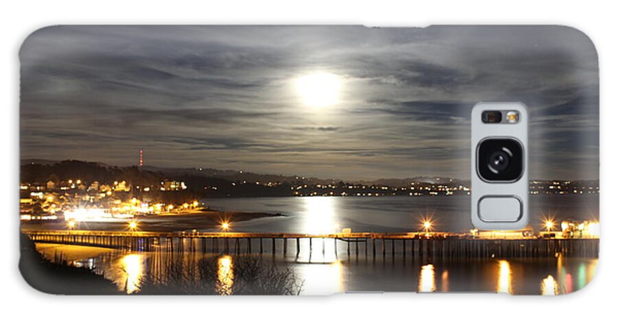 Capitola Galaxy Case featuring the photograph Capitola Moonscape #2 by Deana Glenz