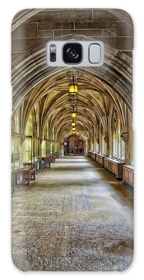 Sterling Memorial Library Galaxy Case featuring the photograph Cloister Hallway Inside Sterling Memorial Library - Yale University #2 by Mountain Dreams