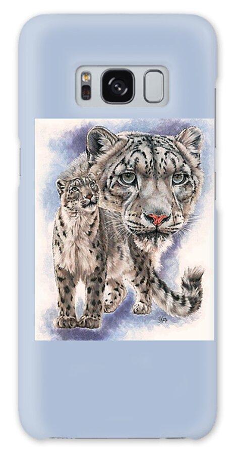 Big Cat Galaxy Case featuring the mixed media Dazzler by Barbara Keith