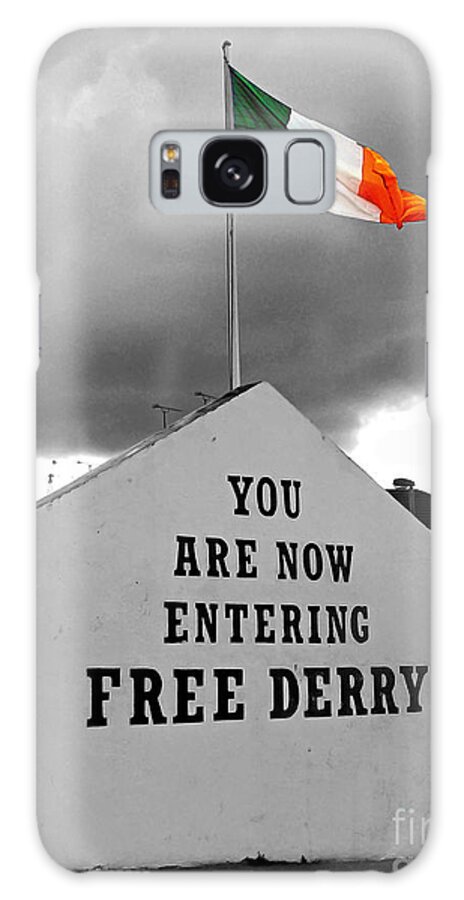 Free Derry Corner Galaxy Case featuring the photograph Free Derry Wall 1 by Nina Ficur Feenan